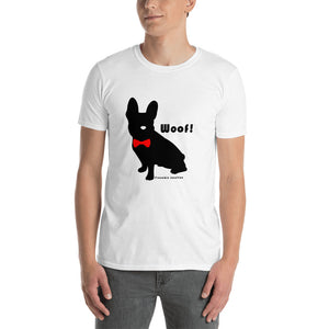 French Bulldog Frenchie T-Shirt Black Silhouette White Tee