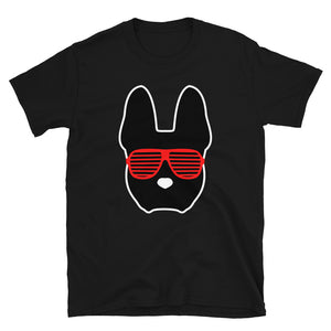 French Bulldog Frenchie  T-Shirt Black Silhouette Black Tee