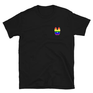 French Bulldog Frenchie  T-Shirt Pride Color Black Tee