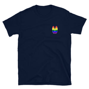 French Bulldog Frenchie  T-Shirt Pride Color Navy Tee