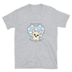 French Bulldog Frenchie T-Shirt Color White Tee
