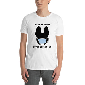 French Bulldog Frenchie T-Shirt Black Silhouette White Tee